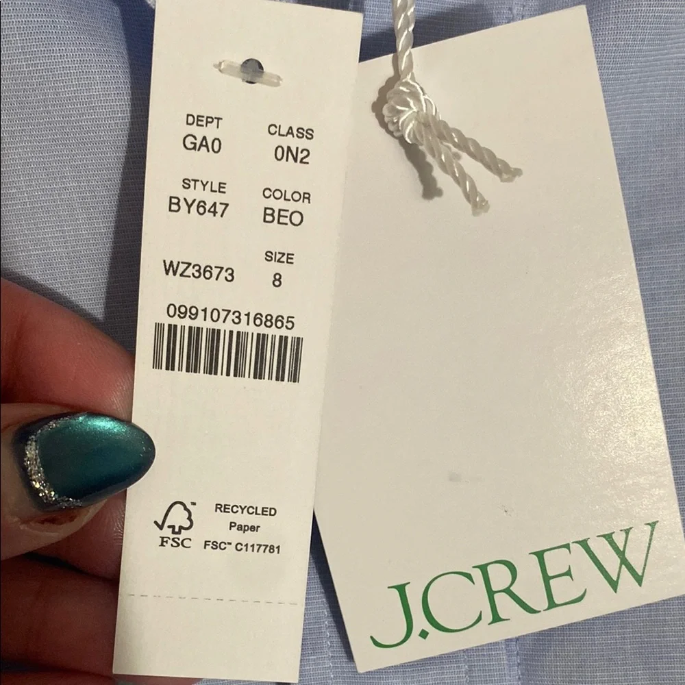 J. Crew Women’s Light Blue Shirt - Picture 3 of 3